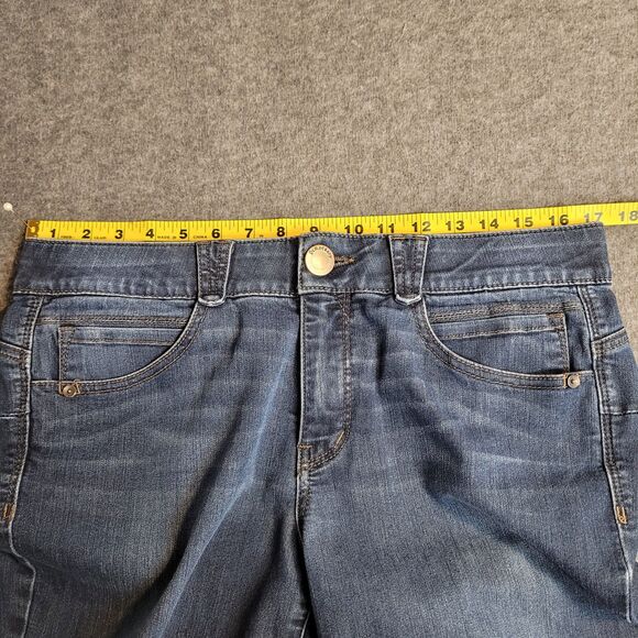 Democracy "Ab"solution Jeans Size 12 Blue Booty Lift Jegging B1105ADBX Mid Rise - Picture 3 of 11